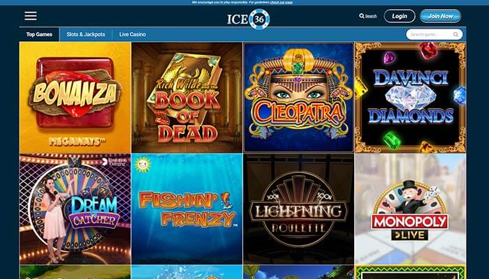 Vorschau auf die Top-Spiele von Ice36 Casino